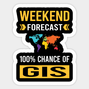 Weekend Forecast GIS Sticker